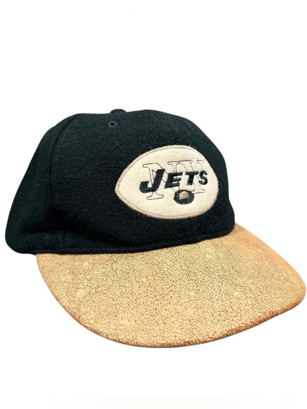 New York Jets vintage American Needle wool blend strap back hat men OSFA green